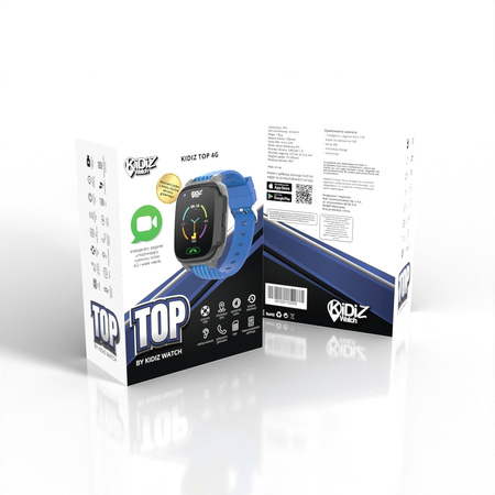 Smartwatch dla dziecka z lokalizacją GPS KiDiZ Top niebieski