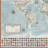 Puzzle 2000 Świat polityczny mapa stylizowana 1:42 000 000