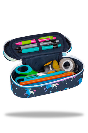 Piórnik owalny Coolpack campus blue unicorn