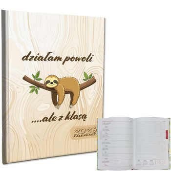 Kalendarz 2026 A5 tygodniowy notatka Leniwiec 1