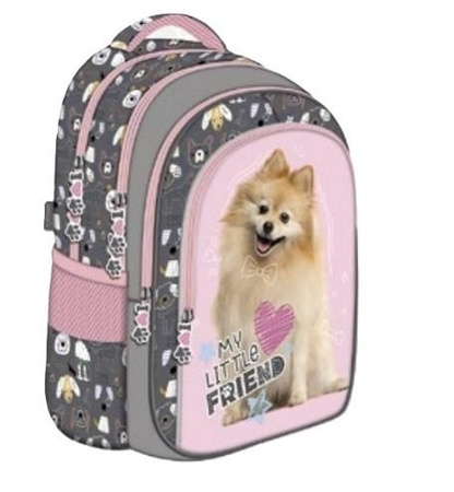 Plecak 4-komorowy My little friend  Sweet Pomeranian