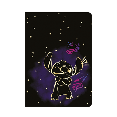 Zeszyt A5 32k. 3 linie kolor Disney Gold Stitch wzór 3