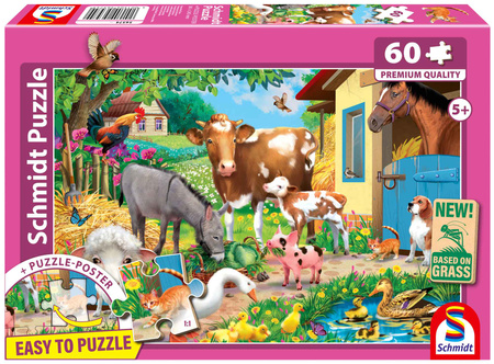 Puzzle 60 PQ Zwierzęta na farmie 113645