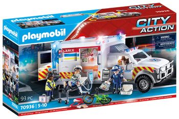 Playmobil Ambulans pogotowia ratunkowego: US Ambulance 70936