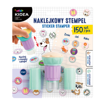 Stempel naklejkowy 150 szt. Kidea