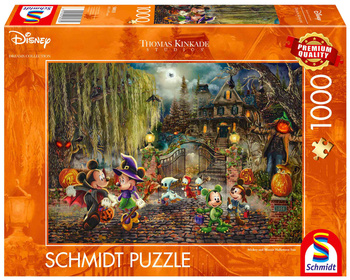 Puzzle 1000 PQ T.Kinkade Myszka Miki and Minnie Halloween 113366