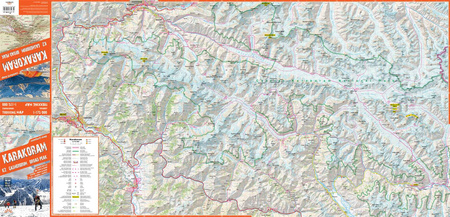 Karakoram trekking map 1:175 000 laminat 2024