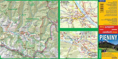Pieniny mapa turystyczna laminat mini 2020