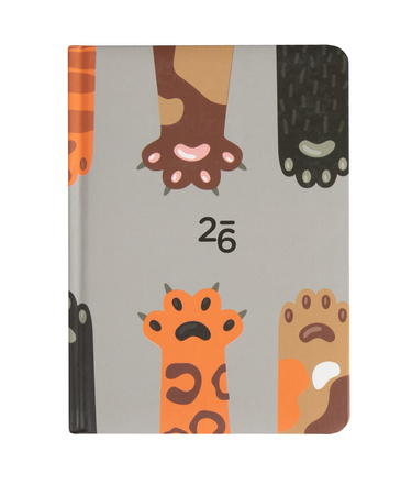 Kalendarz 2026 B6 tygodniowy Łapki