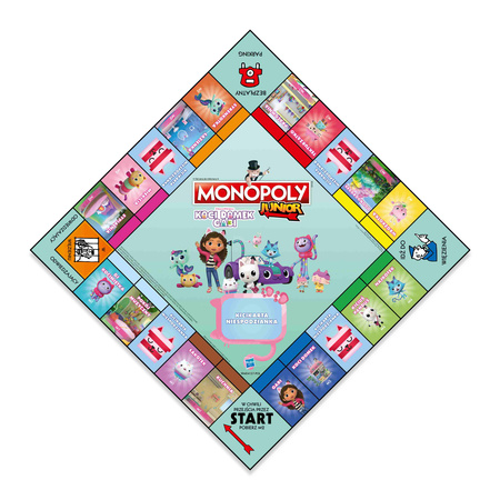 Gra Monopoly Junior Koci Domek Gabi