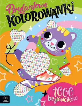 Brylantowe kolorowanki z kotkiem. 1000 brylancików