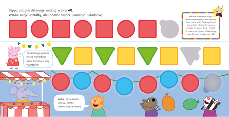 Figury i kolory. Świnka Peppa. Uczę się z Peppą