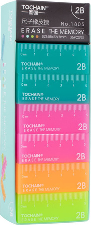 Display Gumka do ołówka żelowa The Memory 36 szt.