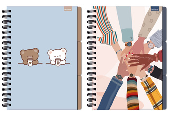 Kołozeszyt B5 96k. kratka Drip Off 1szt.mix