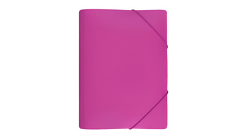 Teczka z gumką A4 pp szeroka sp różowa