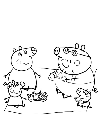 Nie ma to jak rodzinka!. Świnka Peppa. Wodne kolorowanie