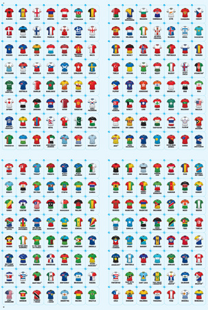 Flagi świata kolorowanka piłkarska z naklejkami