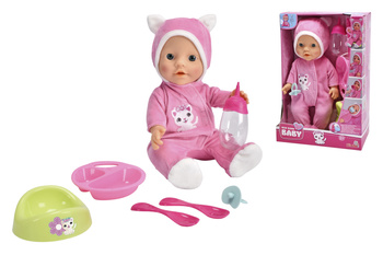 Lalka w Kociej piżamce 30 cm + akcesoria