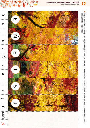 Spotkania z porami roku Jesień materiały dla uczniów z niepełnosprawnością intelektualną