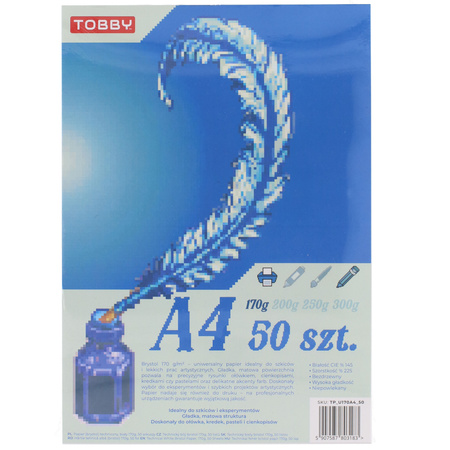 Papier Brystol A4 50 ark.170g