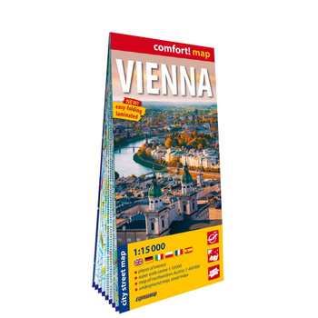 Vienna city street map 1:15 000 laminat 2025