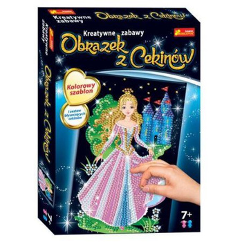 Cekinowy obrazek królewna