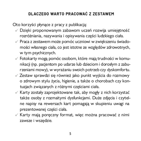 Fotokarty Ciało Uniwersalna pomoc edukacyjna