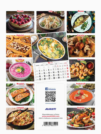 Kalendarz 2026 Kulinarny KSMS-2