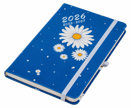 Kalendarz 2026 18 m-cy Hip hop A5 tygodniowy stokrotka granatowa