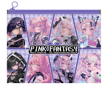 Teczka A4 z suwakiem Manga Pink Fantasy 1szt.mix