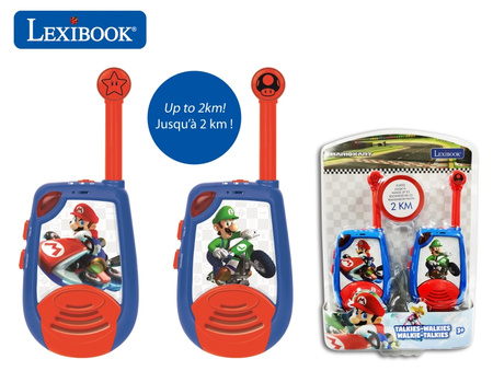 Krótkofalowki Walkie-talkie Mario Kart z funkcją alfabetu Morse'a TW25NI