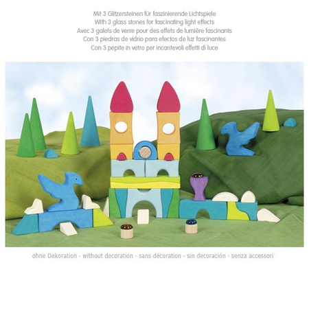 Zamek układanka z lśniącymi kamieniami Goki