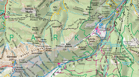 Tatry Polskie mapa turystyczna 1: 30 000 papier 2022