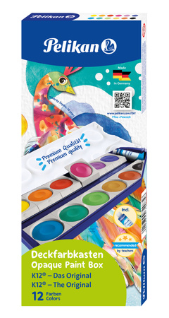 Farby wodne 12 kolorów Pelikan