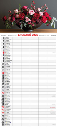 Kalendarz 2026 Kwiaty KPD-1