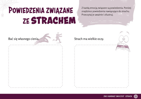 Jak ogarnąć emocje? karty pracy dla nastolatków Strach