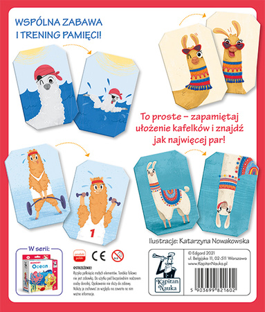 Gra Memory Lamy i alpaki Kapitan Nauka