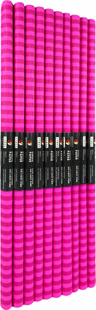 Paczka Bibuła marszczona 50x200 paski różowe na różowym jasnym 10 rolek