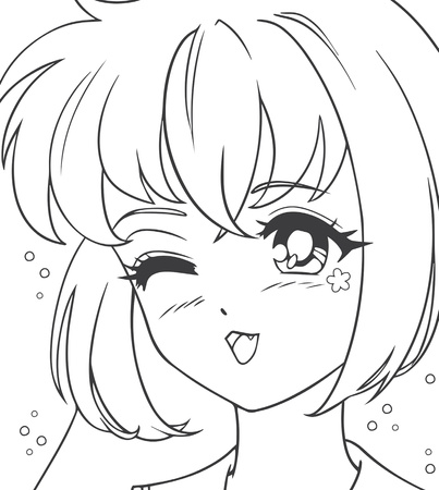 Manga & Chibis. Kolorowanka