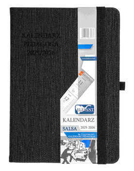 Kalendarz Pedagoga 2025/2026  Salsa B6 tygodniowy czarny