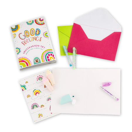 Zestaw kartek okolicznościowych Good Feelings 8 szt.