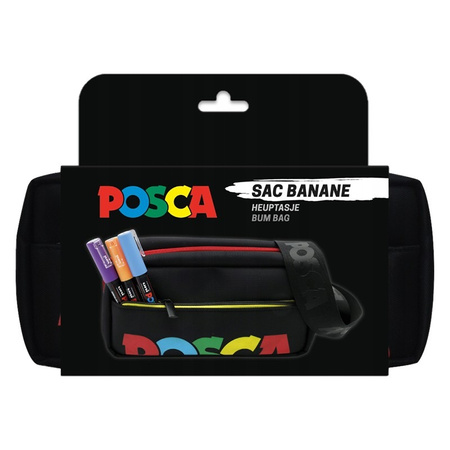 Saszetka nerka z paskiem Posca