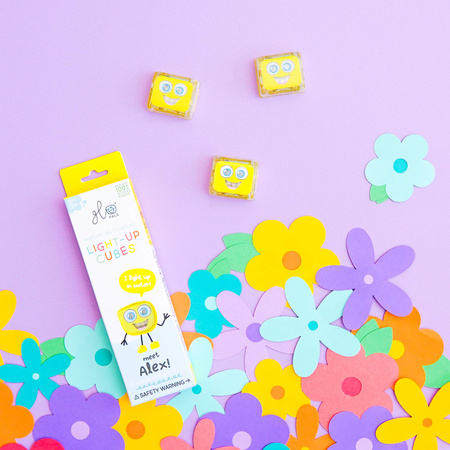 Kostki sensoryczne świecące w wodzie Alex żółty