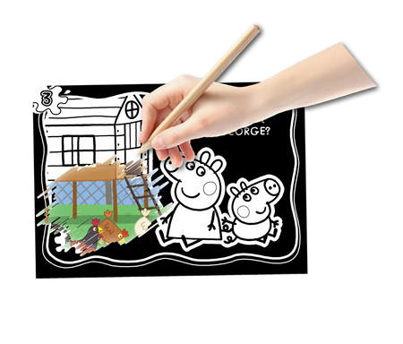 Peppa Pig. Zdrapuj, koloruj, naklejaj