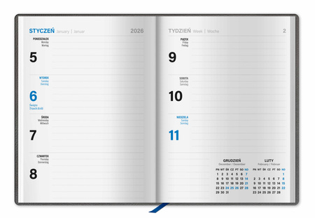 Kalendarz 2026 Midi