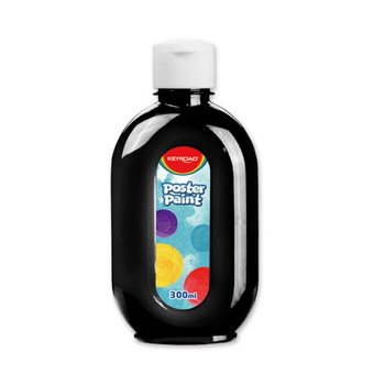 Farba plakatowa 300ml KEYROAD czarna