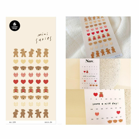 Naklejki mini Pluszowy Miś