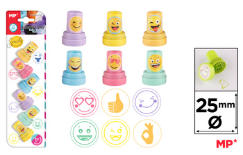 Stempelki MP Uśmiech i Łapki dla dzieci blister 6 sztuk
