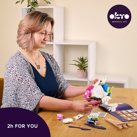 Zestaw kreatywny do modelowania 3D Natura Papuga Kakadu