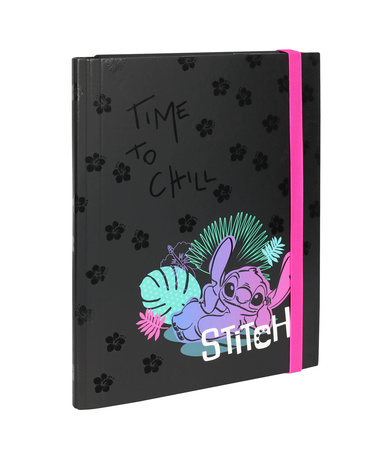 Teczka A4 przestrzenna tekturowa z gumką Disney Black wzór 3